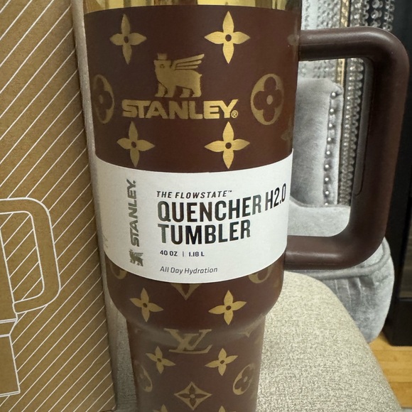 Stanley 40oz Tumbler in brown with Gold Accents. New. - Picture 6 of 7